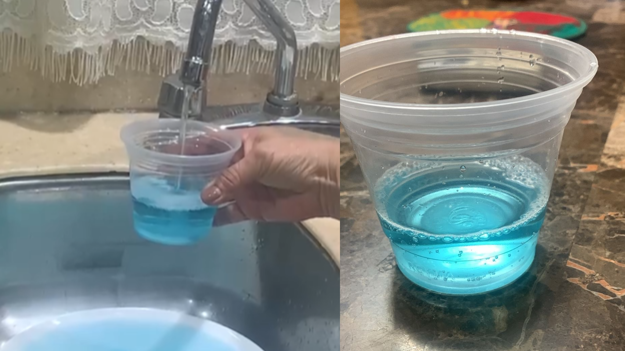 Usuarios del fraccionamiento Jardines de Fátima se quejan de que el agua que está saliendo de las tuberías