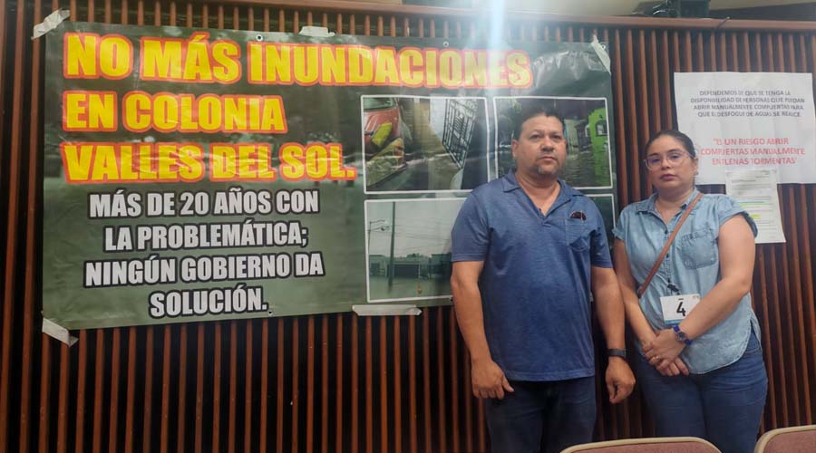 Vecinos piden apoyo para frenar inundaciones en Culiacán