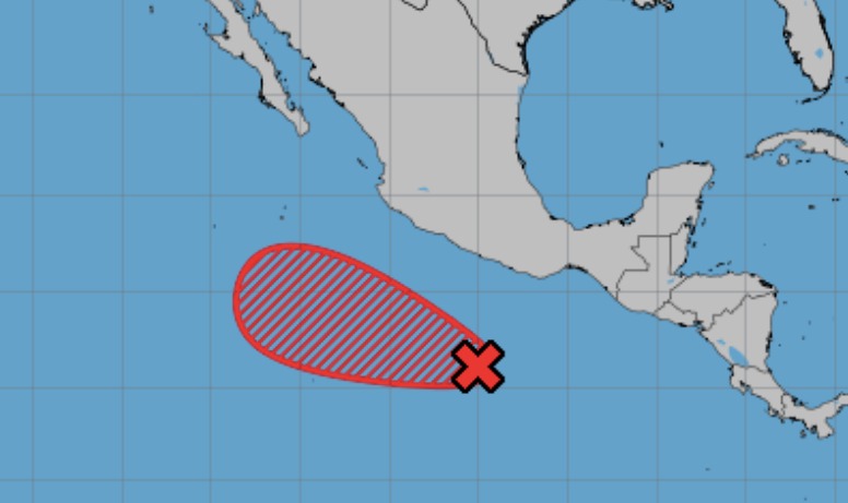 Zona de baja presión con probabilidad de dar vida a la tormenta tropical Gil