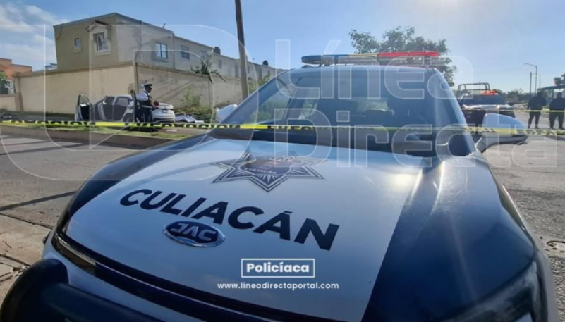 Policía de Culiacán asegura la zona tras un accidente