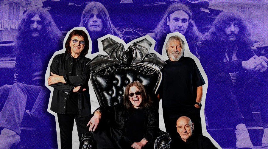 Ozzy Osbourne junto con Black Sabbath.