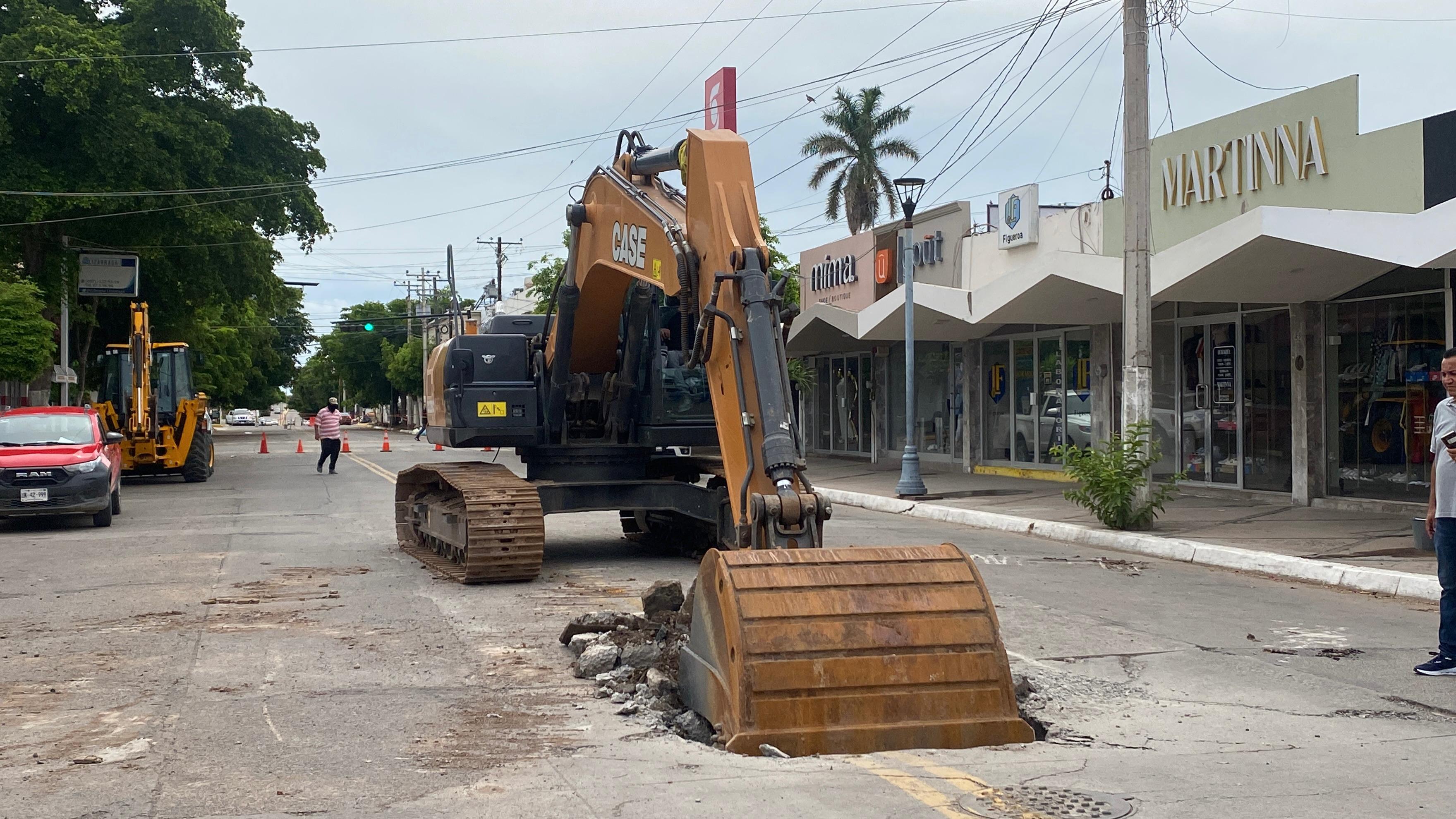 Calle Cuauhtémoc en Guasave