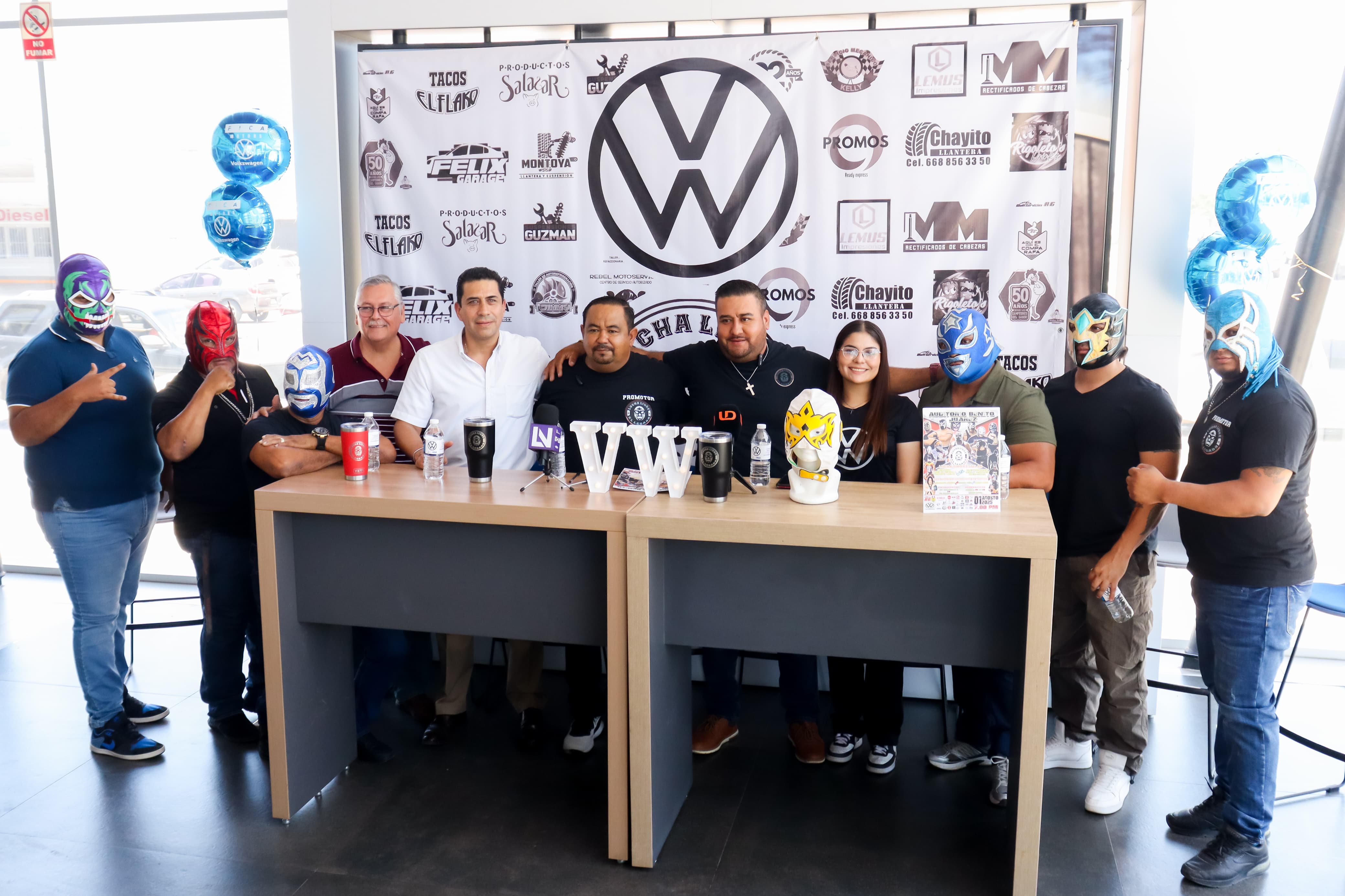 conferencia de lucha libre en Ahome