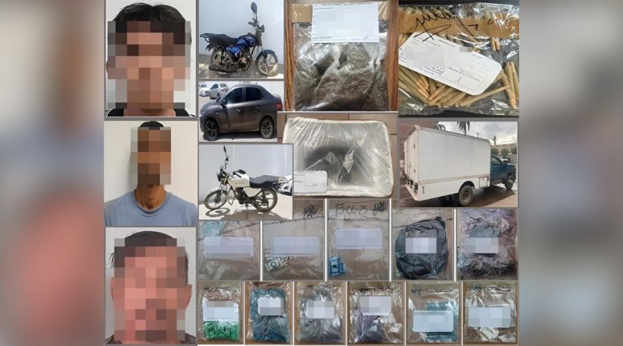 Detenidos y droga asegurada