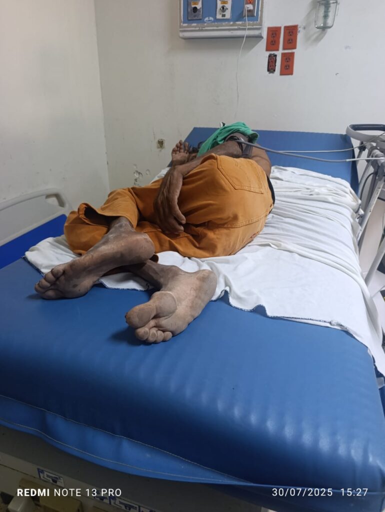 Don Genaro ya internado en el Hospital General de Los Mochis