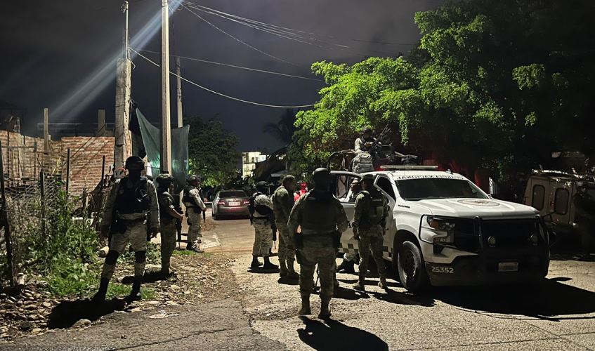 Elementos del Ejército Mexicano y Guardia Nacional