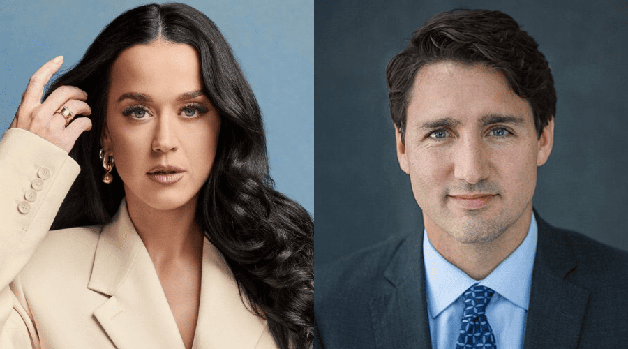Katy Perry y Justin Trudeau.