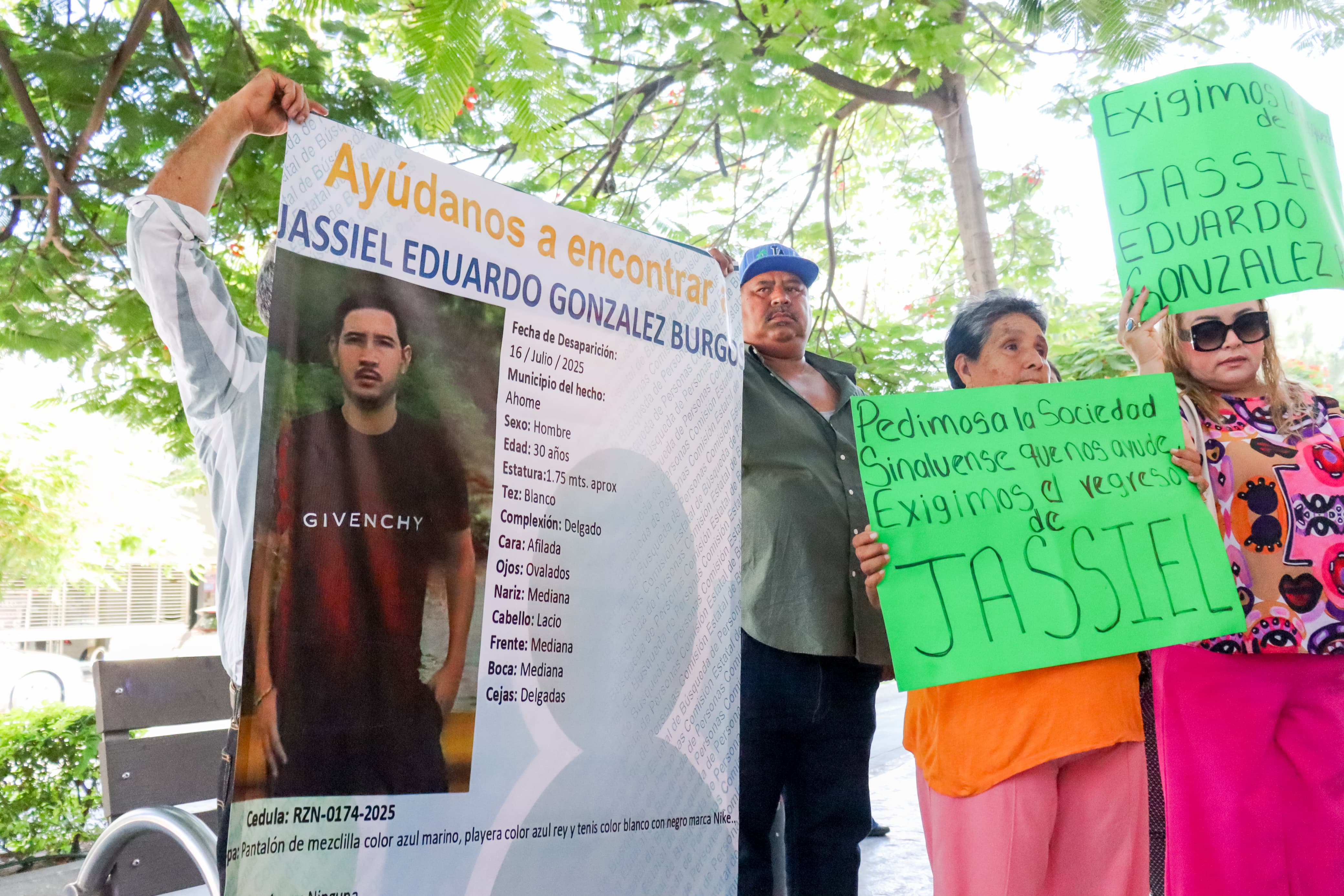Manifestación por hombre desaparecido