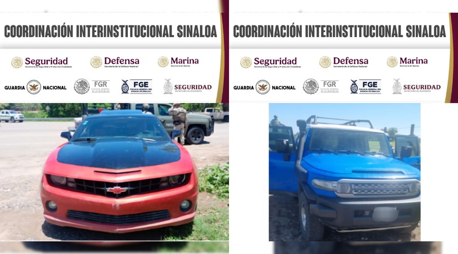Lo asegurado al sur de Culiacán