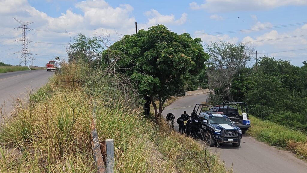 Policía Municipal en el lugar de los hechos.