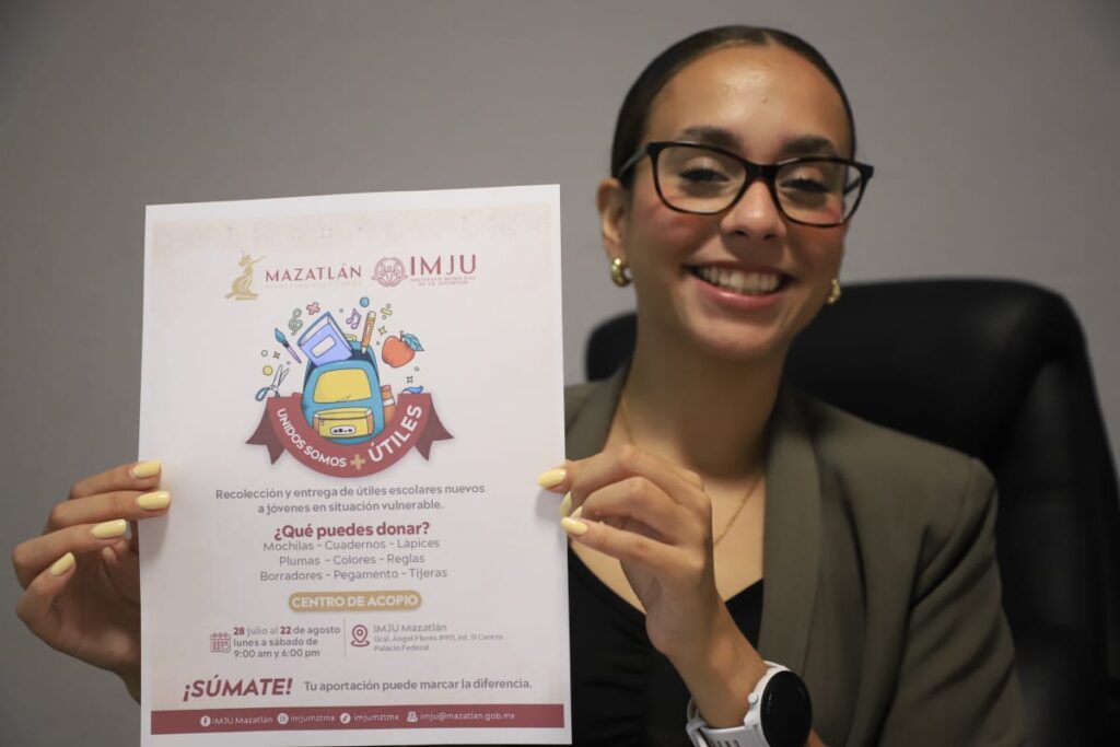 Arantxa Fernanda Ahumada Rosas, titular del IMJU Mazatlán.