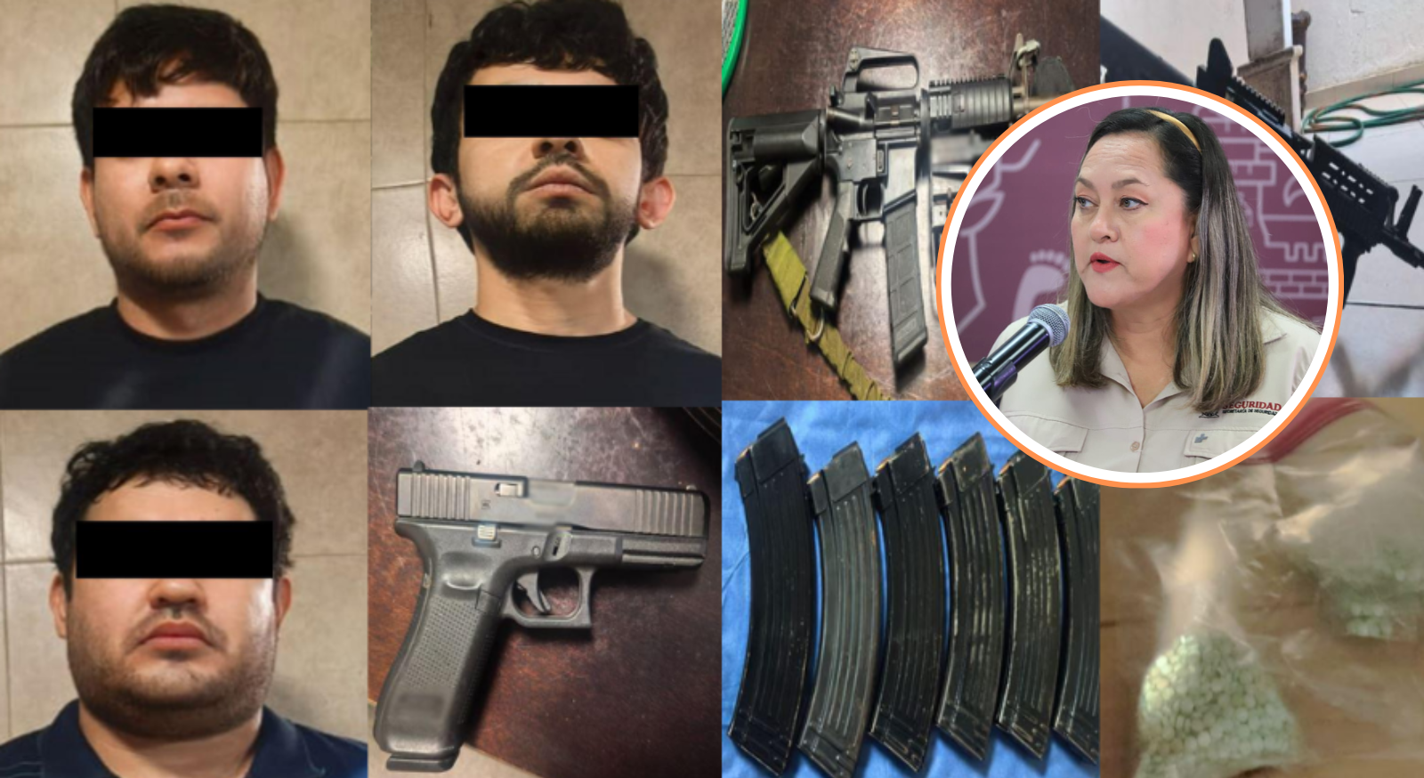 SSPE reporta más detenciones y armas y drogas aseguradas
