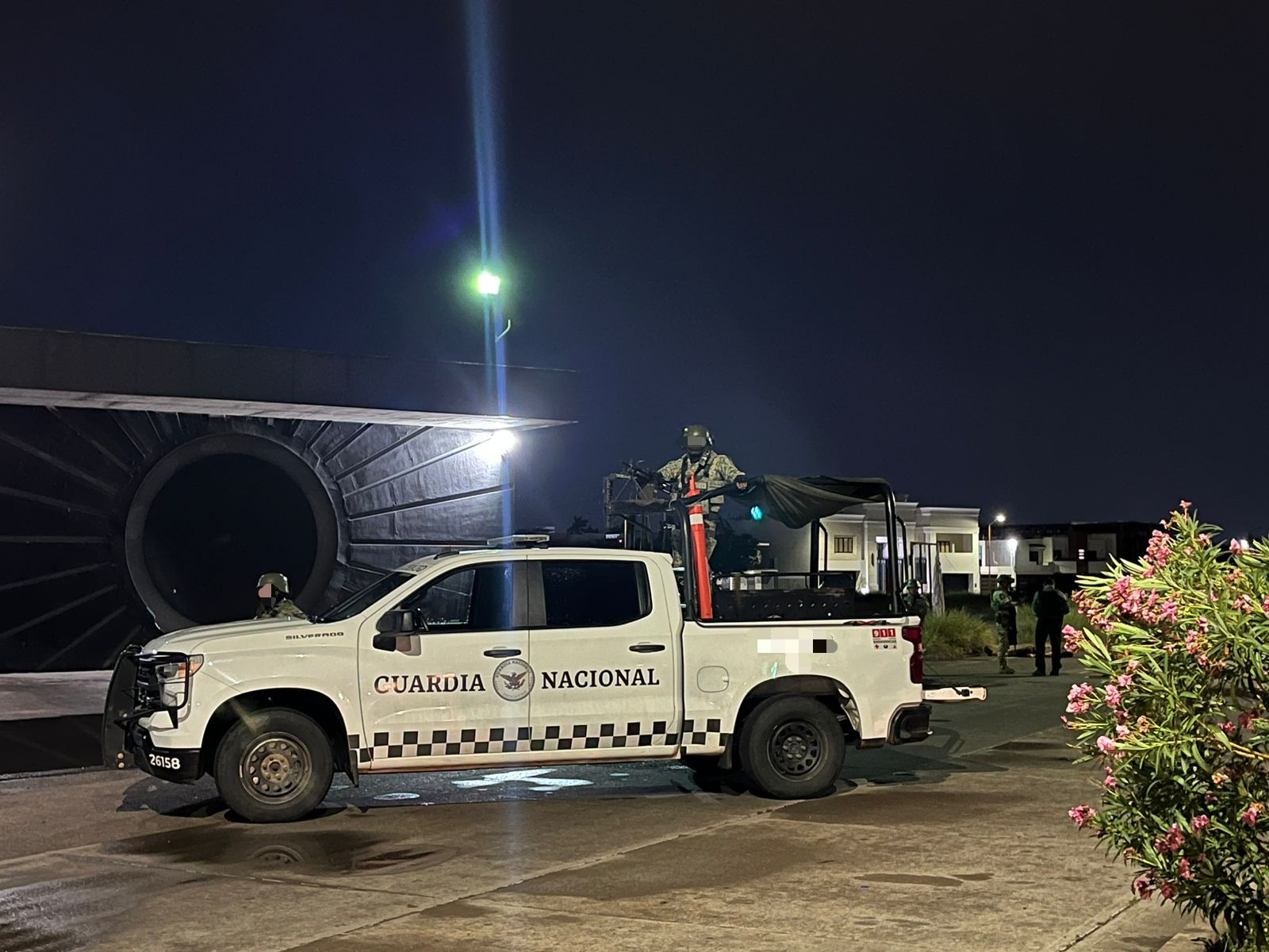 Guardia Nacional en el lugar del asesinato.