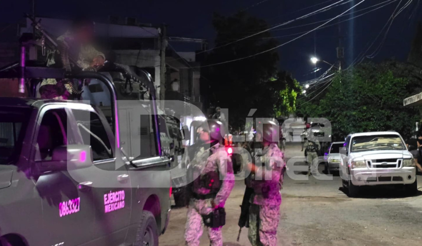 Elementos del Ejército Mexicano acordona lugar del ataque armado