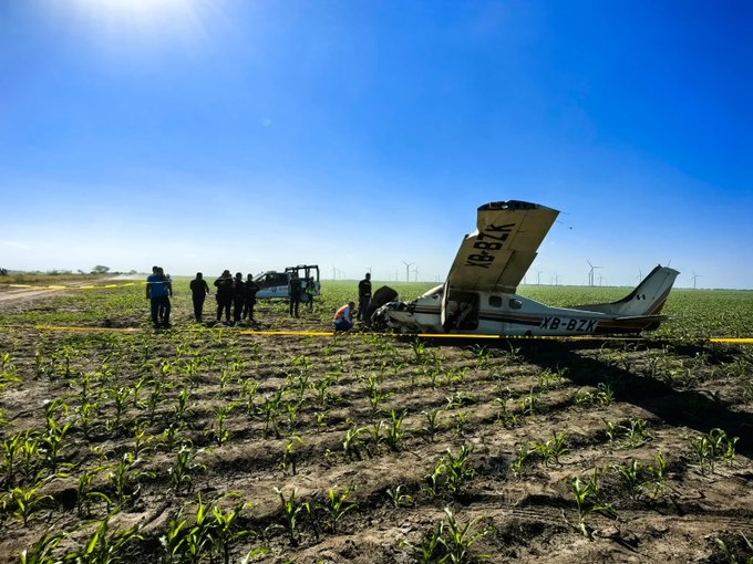 Vocería de Tamaulipas confirma un muerto y un herido tras accidente de avioneta en Reynosa