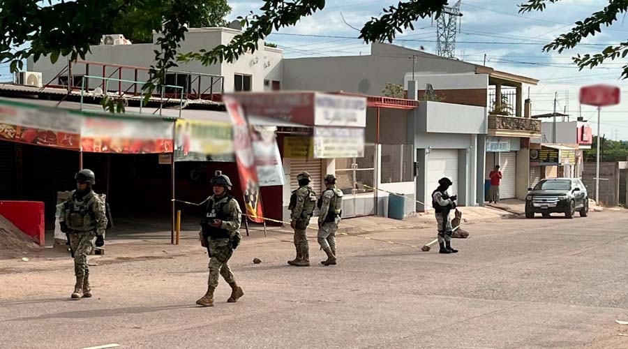 Elementos del Ejército Mexicano y la Guardia Nacional en Culiacán