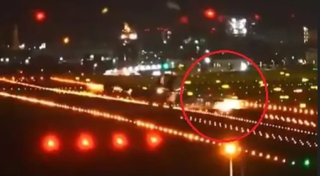 VIDEO: Boeing 747 golpea la pista en aeropuerto de Taiwán tras fuertes vientos del tifón Podul