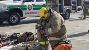 Elementos de Bomberos de Guasave