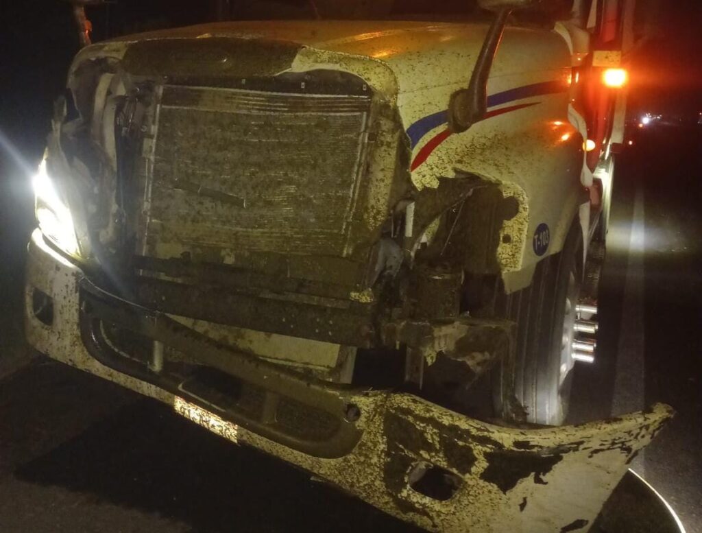 Caballo es embestido por un tráiler en la México 15 en Guasave