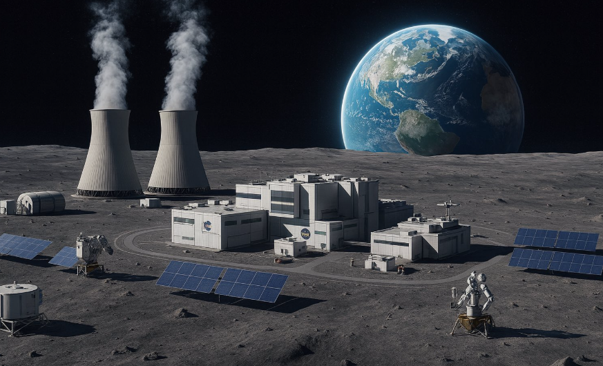 Planea EU instalar reactor nuclear en la Luna como parte de su carrera espacial con China