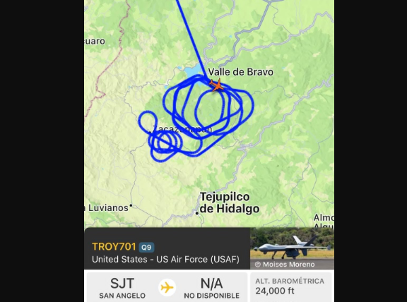 Dron estadounidense sobrevoló el Estado de México; fue a petición del Gobierno mexicano, confirma Harfuch