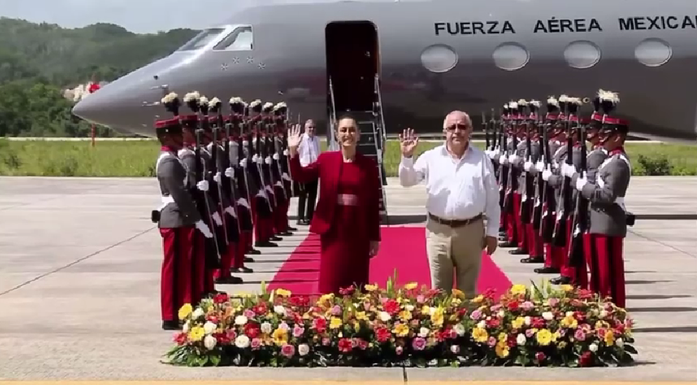 Sheinbaum llega a Guatemala para reunión bilateral con Arévalo; se alista encuentro trilateral con Belice