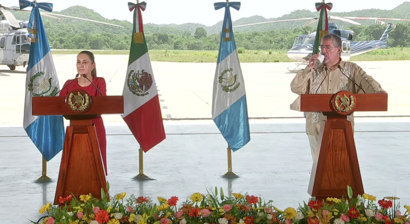 Firman México y Guatemala acuerdos de cooperación tras reunión entre Sheinbaum y Arévalo