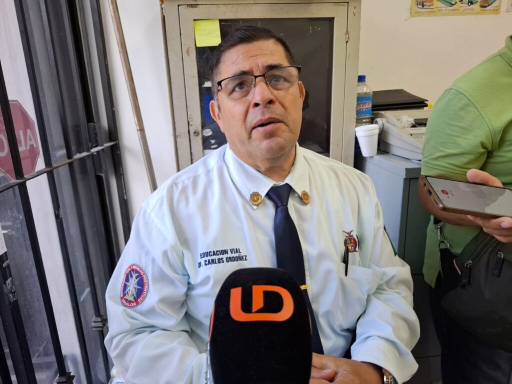 Carlos Alberto Ordoñez Sandoval, coordinador de Educación Vial en la zona sur de Sinaloa.