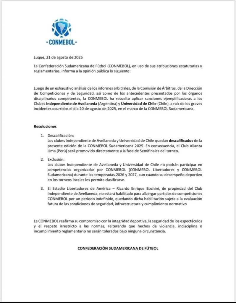 Hechos violentos entre hinchas