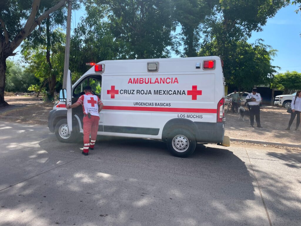 De manera inmediata se trasladaron paramédicos de Cruz Roja Los Mochis