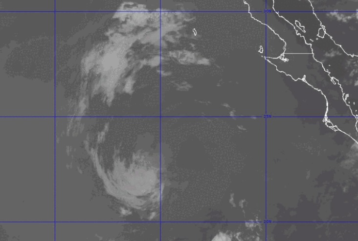 De Ivo solo queda un remanente, así lo marca el satélite del NHC.