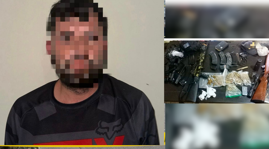Desde armas largas hasta droga llevaba un hombre en El Tamarindo, Culiacán