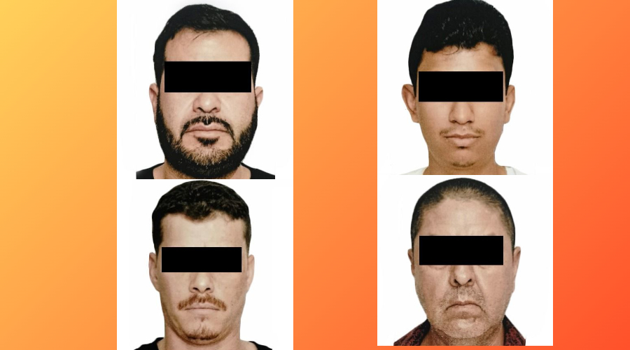 Hombres detenidos en Los Mochis.