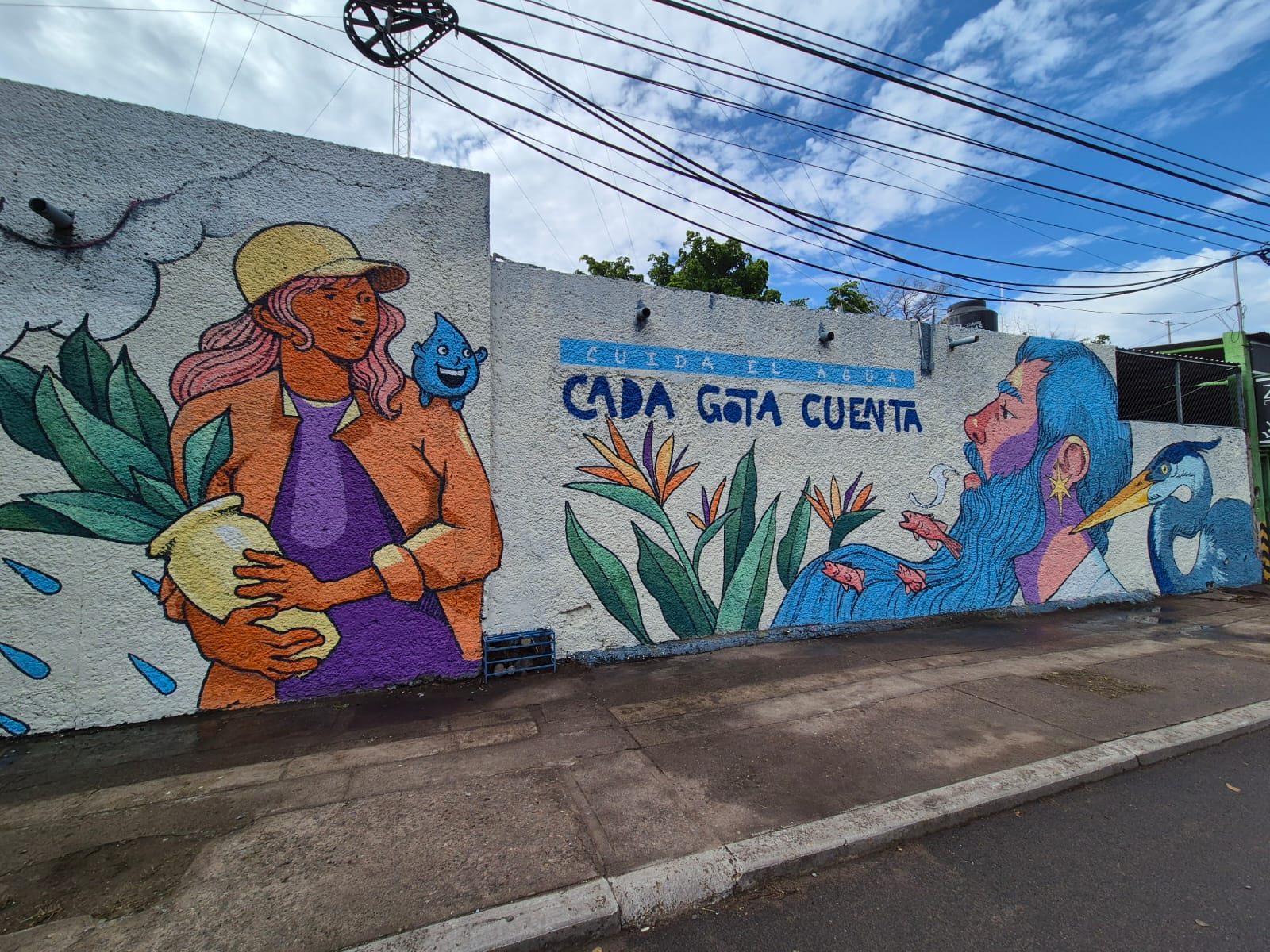 Develan en Culiacán mural de concientización ambiental en aquamático de Japac