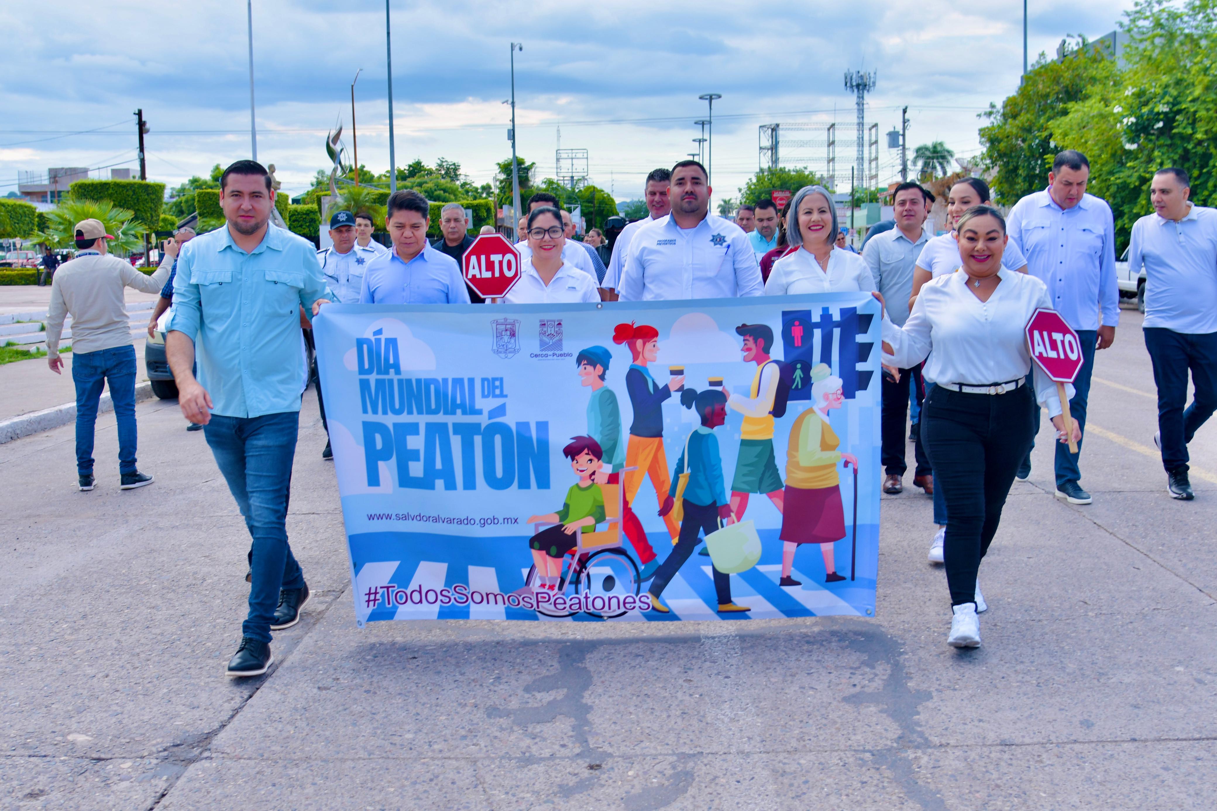 Conmemoran el Día Mundial del Peatón