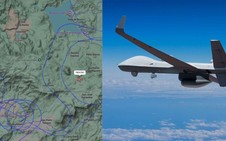 Dron que sobrevoló Edomex