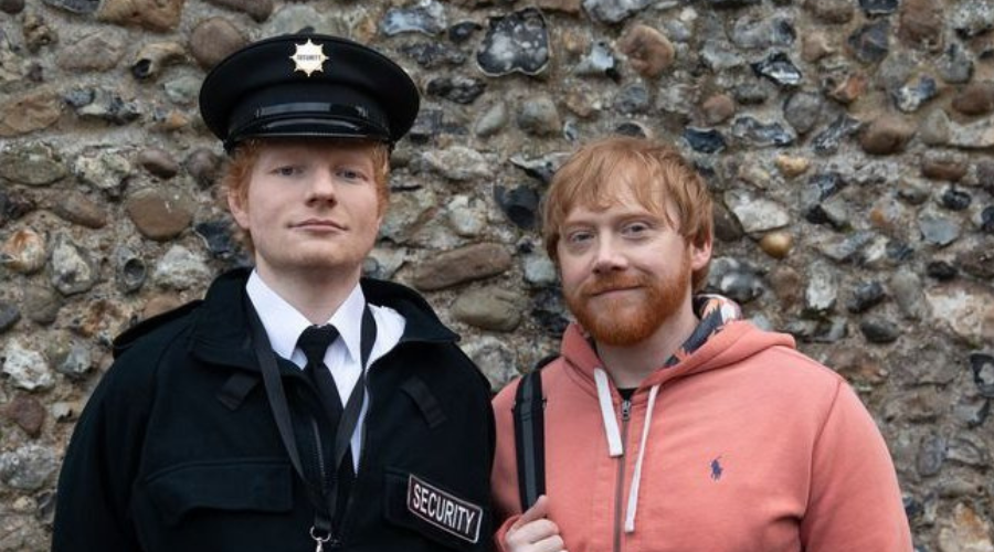 Ed Sheeran y Rupert Grint.