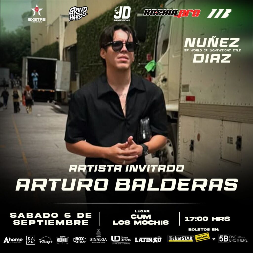 El artista Arturo Balderas caminará al ring entonando una canción al “Sugar” en la función del 6 de septiembre