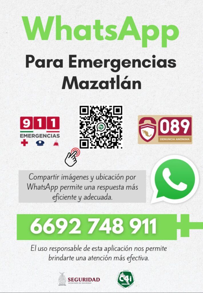 Código QR para escanear y obtener el contacto para emergencias.