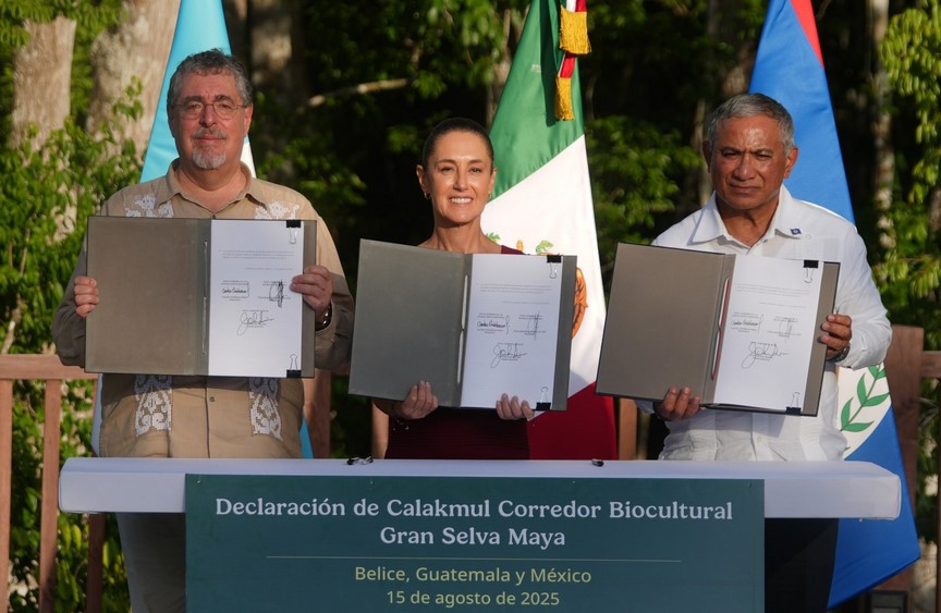 México, Guatemala y Belice acuerdan creación de Corredor Biocultural 