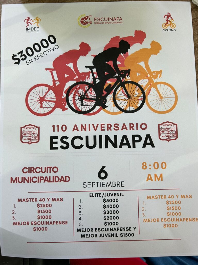 Celebrarán gran evento de ciclismo por aniversario del municipio Escuinapa de Hidalgo