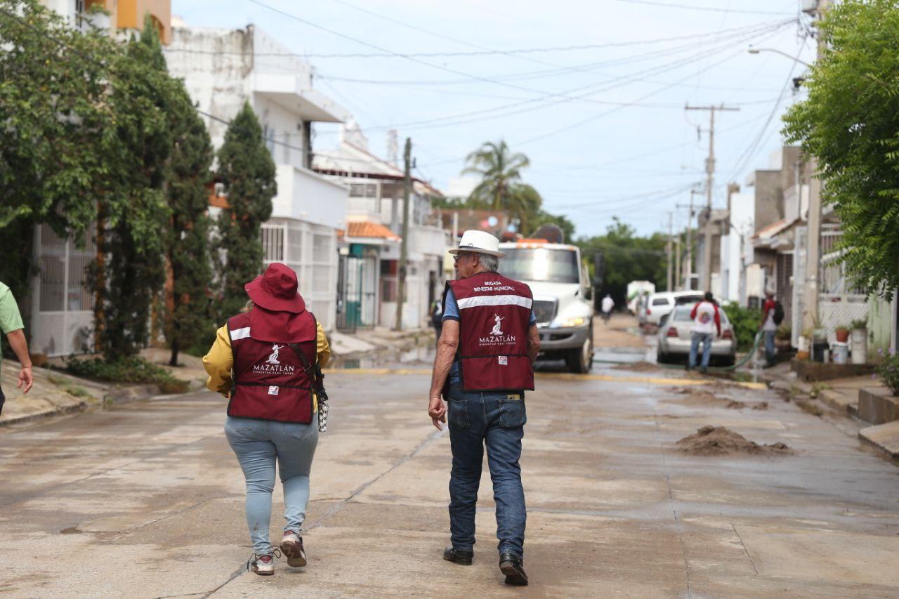 Gobierno de Mazatlán levanta censo de familias afectadas por las lluvias
