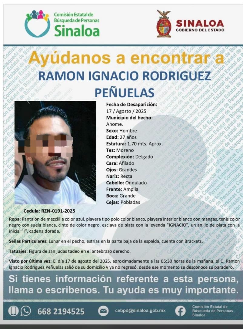 Se desactiva la búsqueda: Ramón Ignacio, taxista de Los Mochis, aparece con vida este sábado