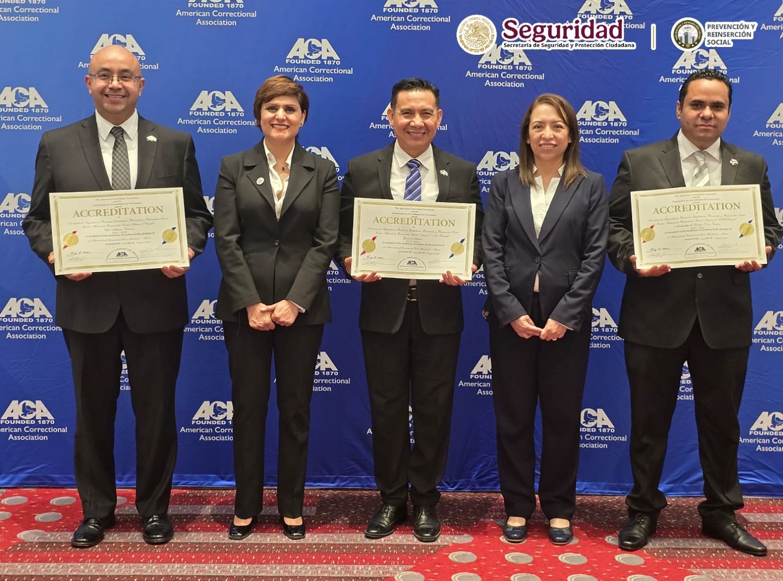Reciben 3 Ceferesos reacreditación internacional por parte de la Asociación de Correccionales de América