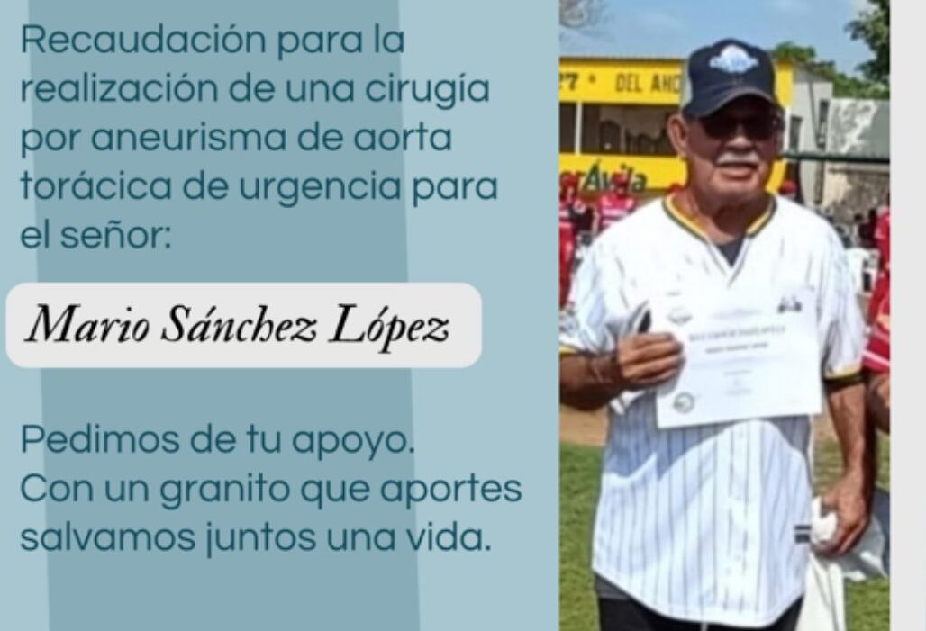 Familiares piden apoyo; Mario Sánchez tiene un aneurisma y requiere de una cirugía de costo elevado
