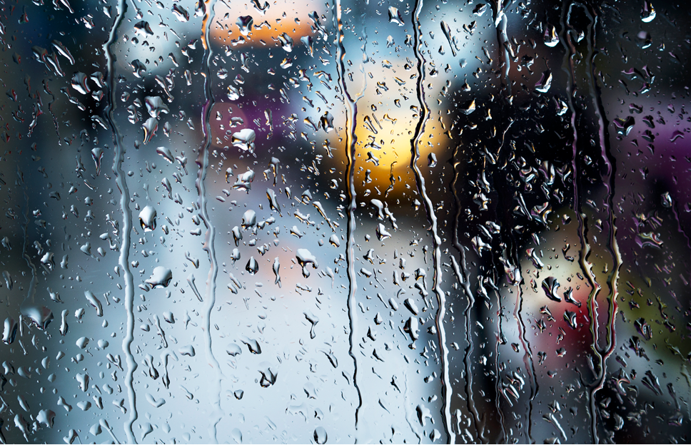 Gotas de lluvia.