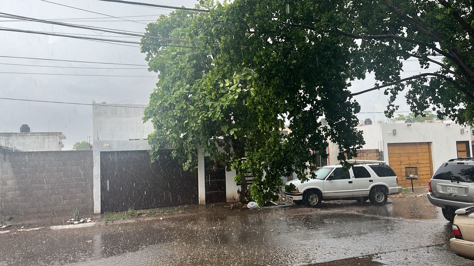 Día lluvioso en Culiacán.