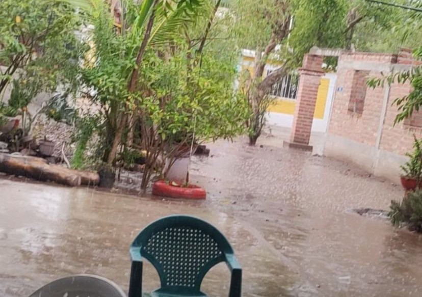 Lluvia en el norte de Sinaloa.