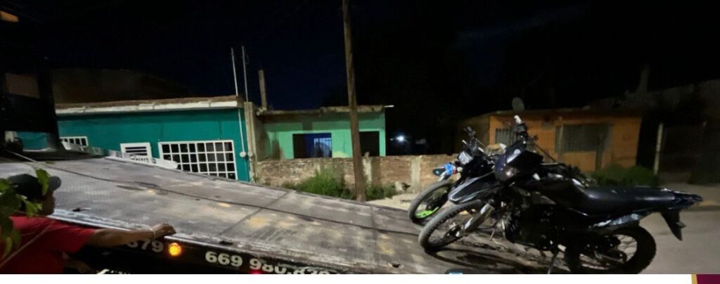 Marinos y tránsitos recuperan seis motocicletas en Mazatlán