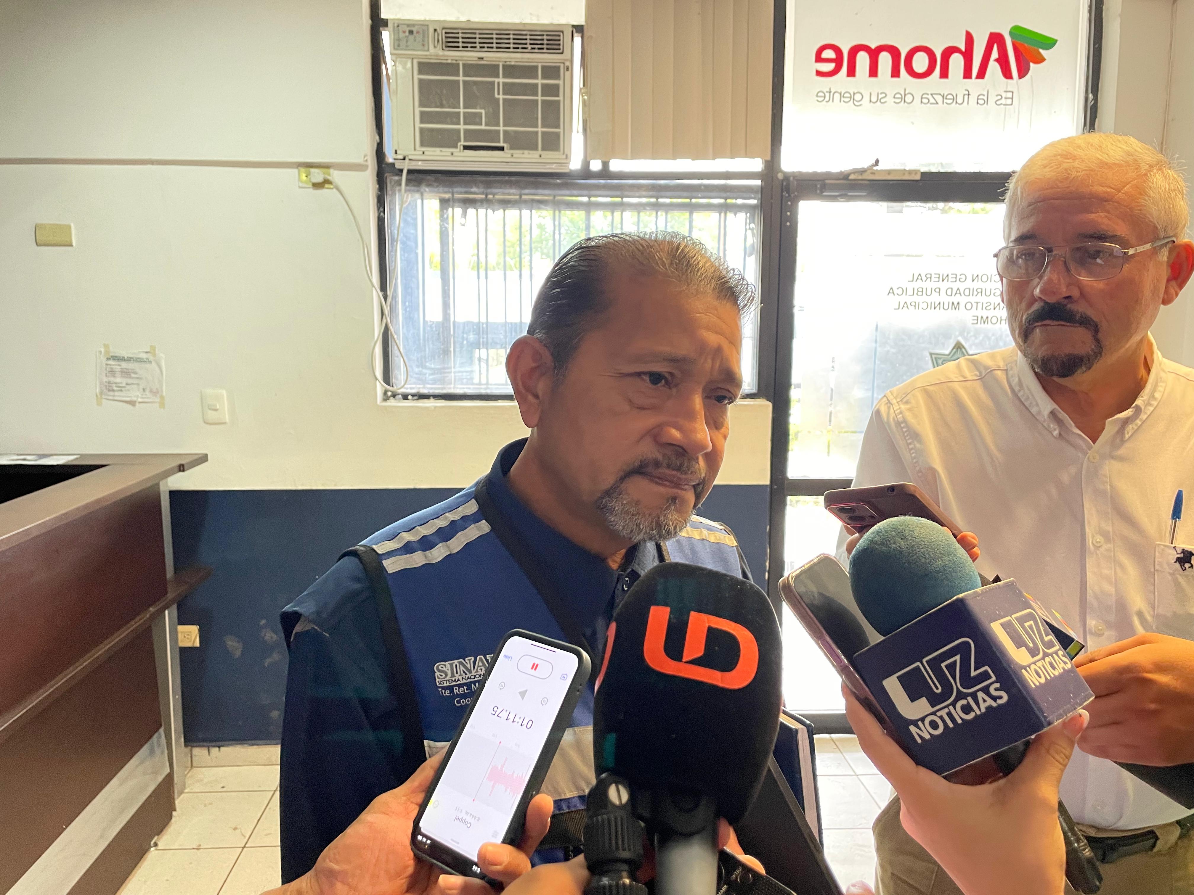 Mario Cosme Gallardo, coordinador de Protección Civil en Ahome
